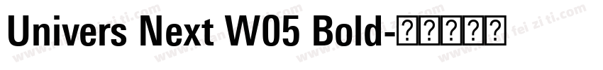 Univers Next W05 Bold字体转换